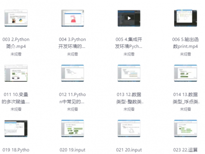 花了两万多买的Python全套教程，从入门到精通开发教程