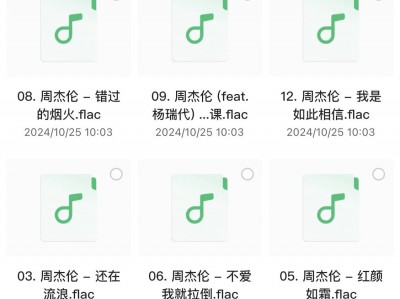 周杰伦所有专辑和单曲合集，花了很大力气才收集来的